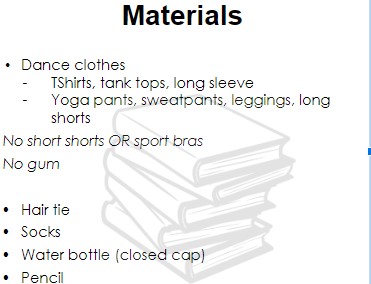 Materials for Dance 